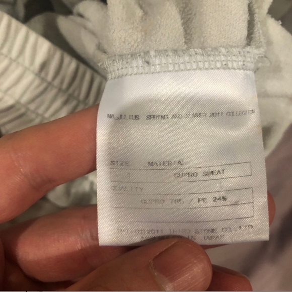 Julius White Ivory Joggers Unisex ala Rick Owens